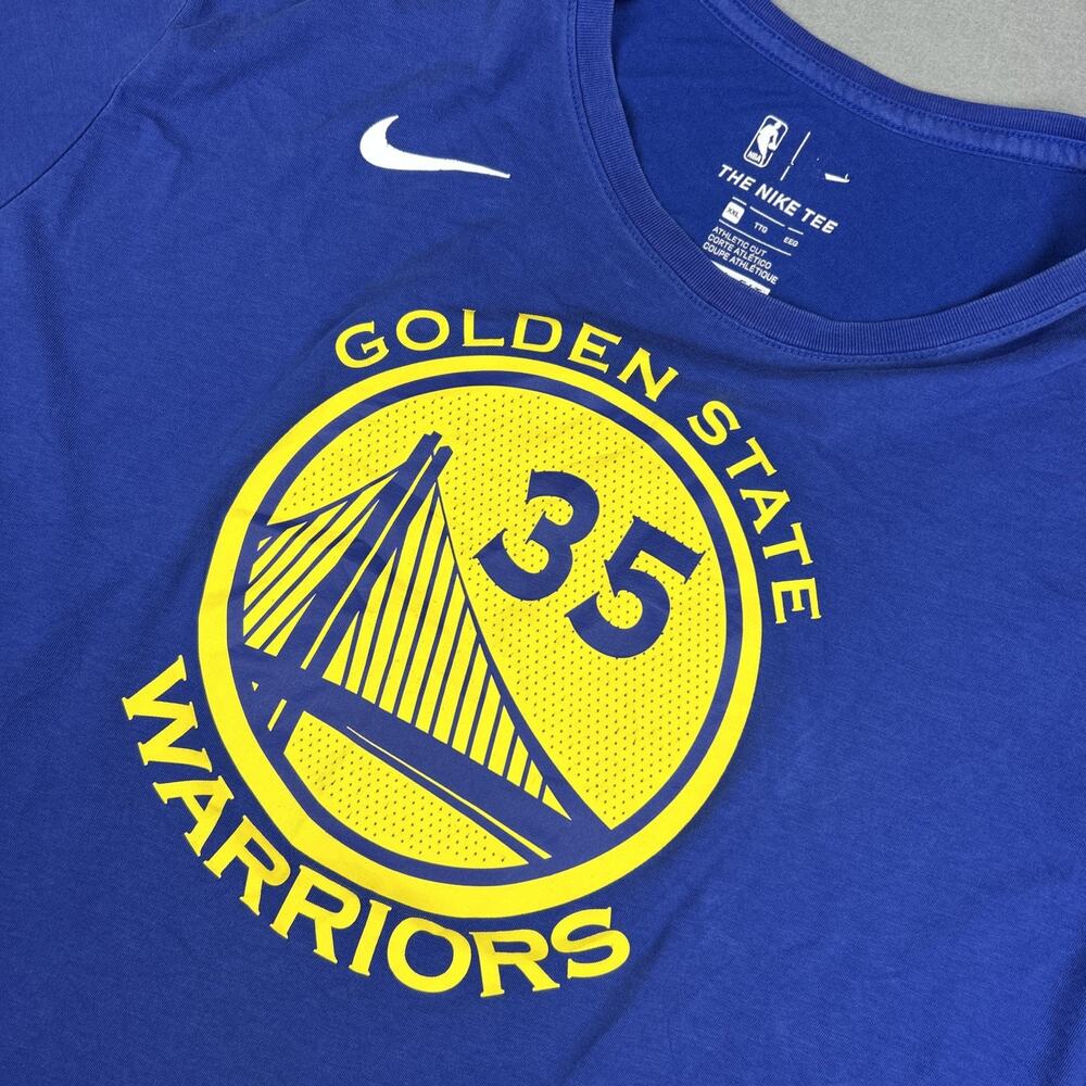 Nike Men’s Blue NBA Golden State Warriors Kevin Durant #35 T-Shirt Size 2XL